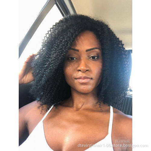 100% virgin human Factory wholesale price Free sample mongolian afro kinky curly hair weave